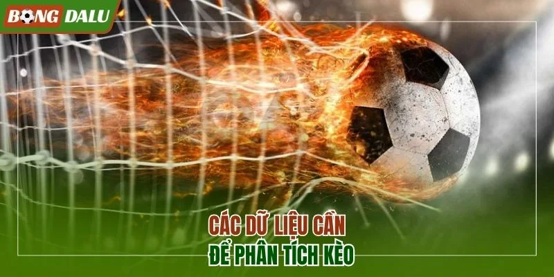 Các dữ liệu cần để phân tích kèo